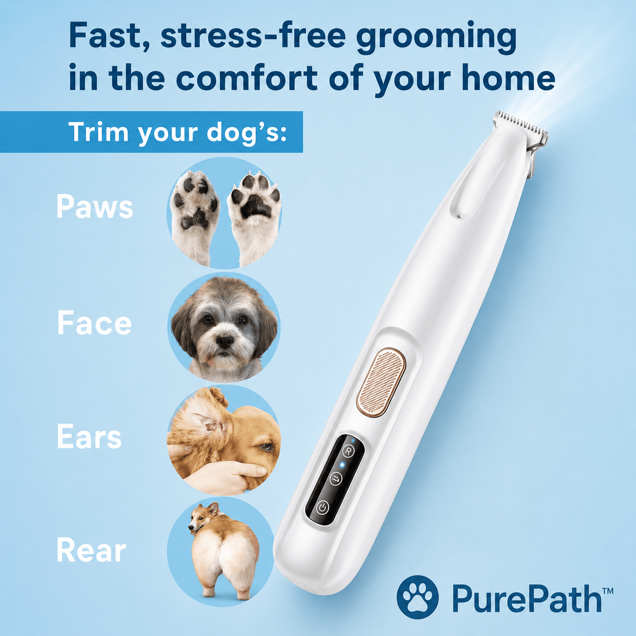 PurePath™ PawEase Trimmer – Quick & Gentle Paw Care - PurePath™