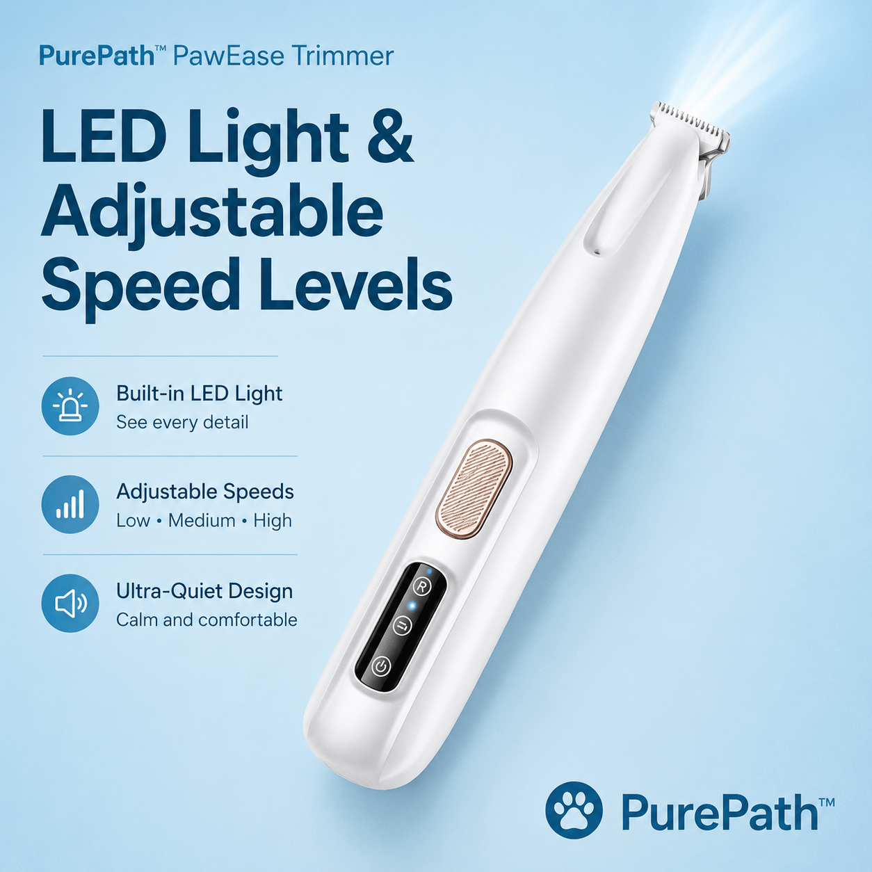 PurePath™ PawEase Trimmer – Quick & Gentle Paw Care - PurePath™