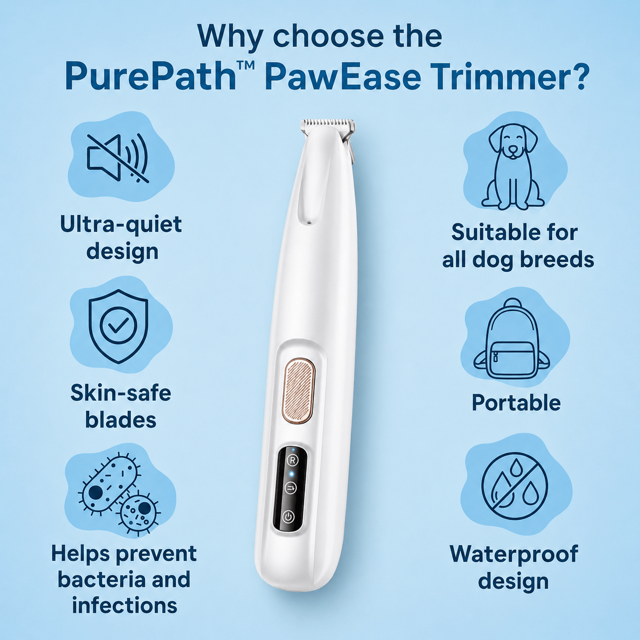 PurePath™ PawEase Trimmer – Quick & Gentle Paw Care - PurePath™